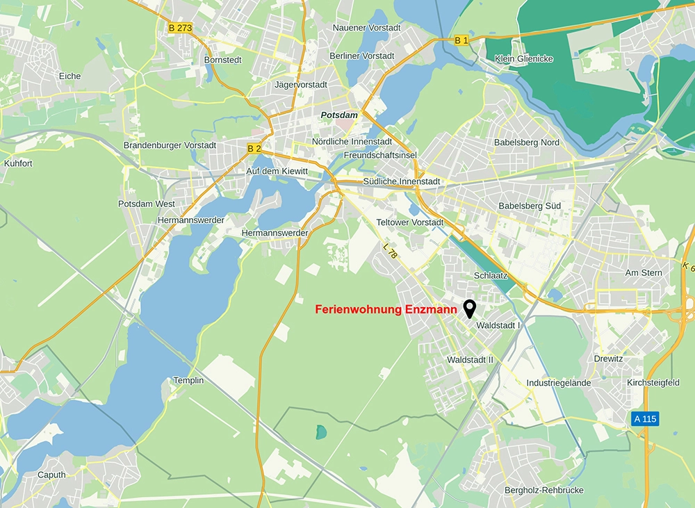 enzmann-potsdam-ferienwohnung-karte Enzmann Potsdam | Fereinwohnung Karte